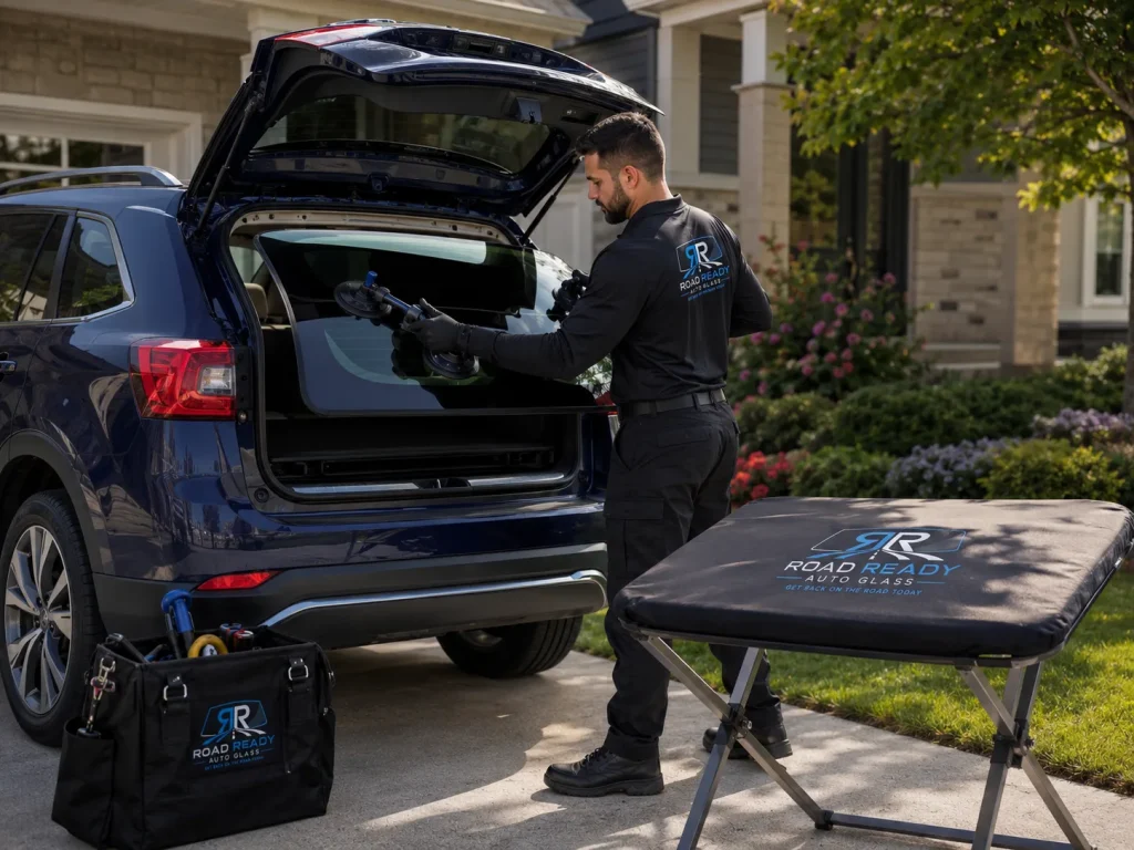 Mobile back glass replacement in San Jose performed by a RoadReady technician