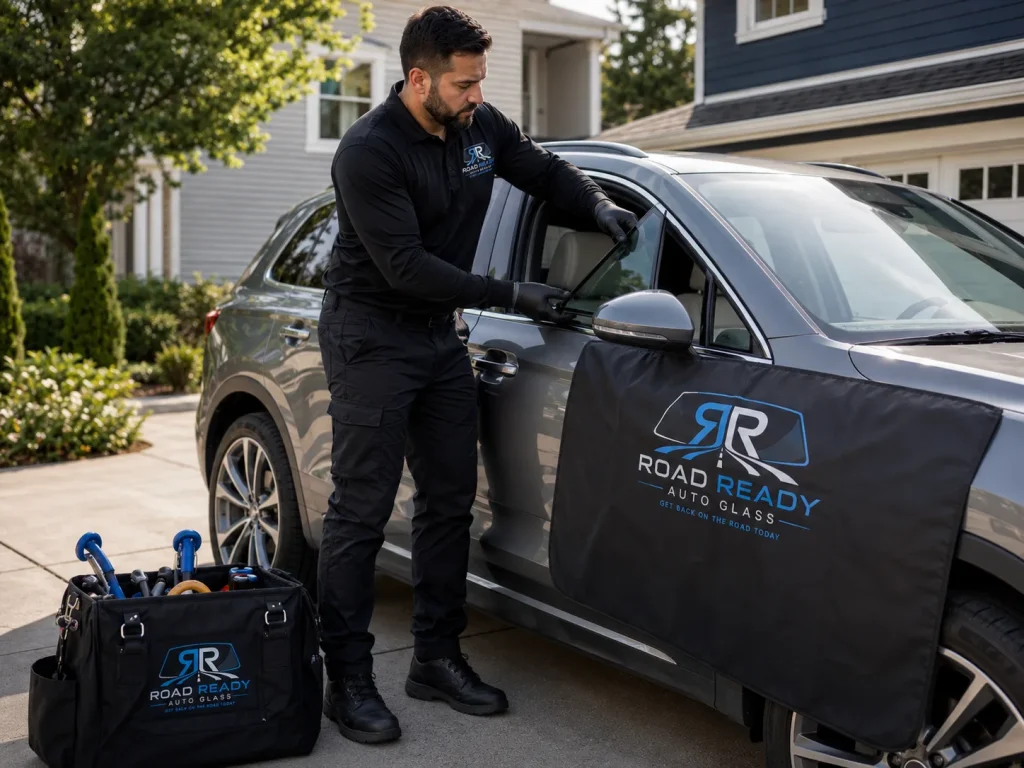 Mobile vent glass replacement in San Jose performed by a RoadReady technician